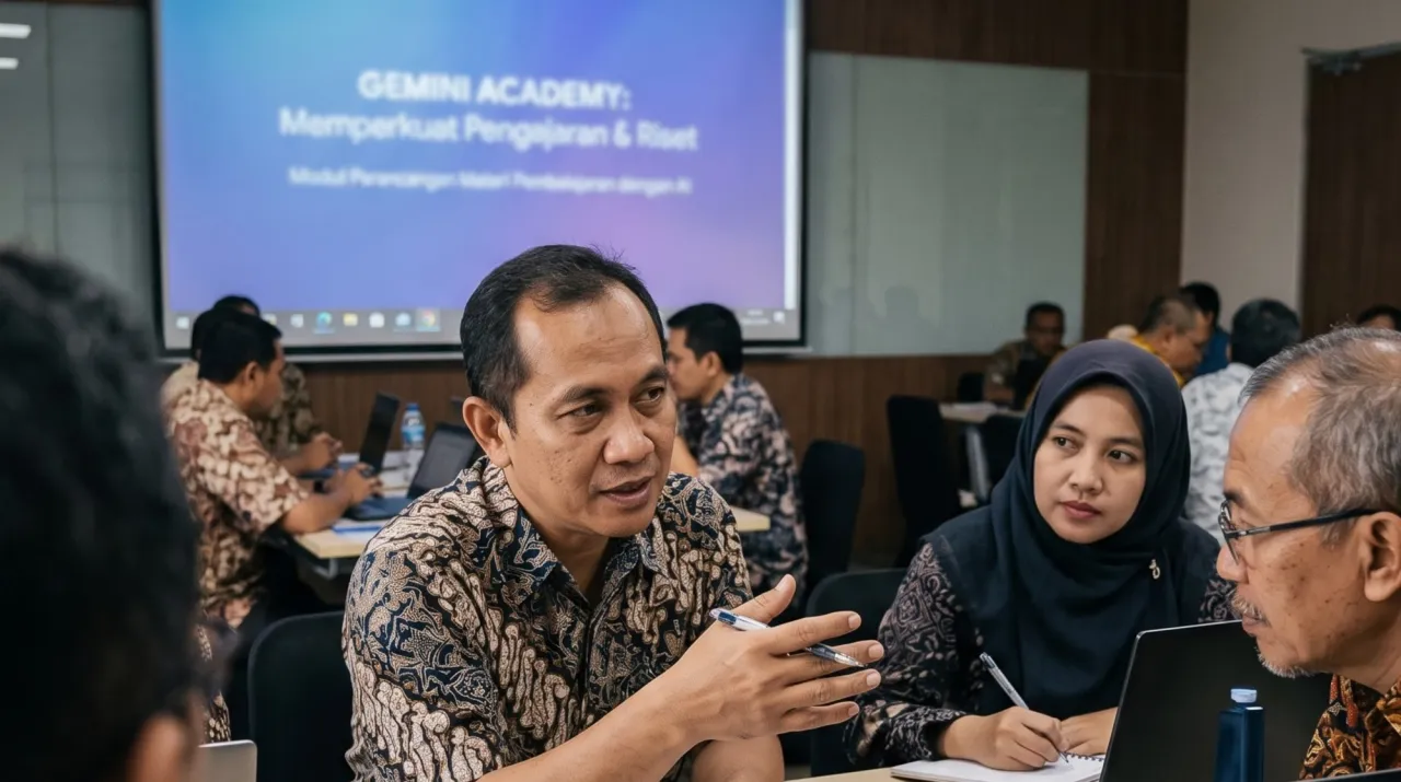 Sesi belajar bersama dalam arsip Gemini Academy Higher Education