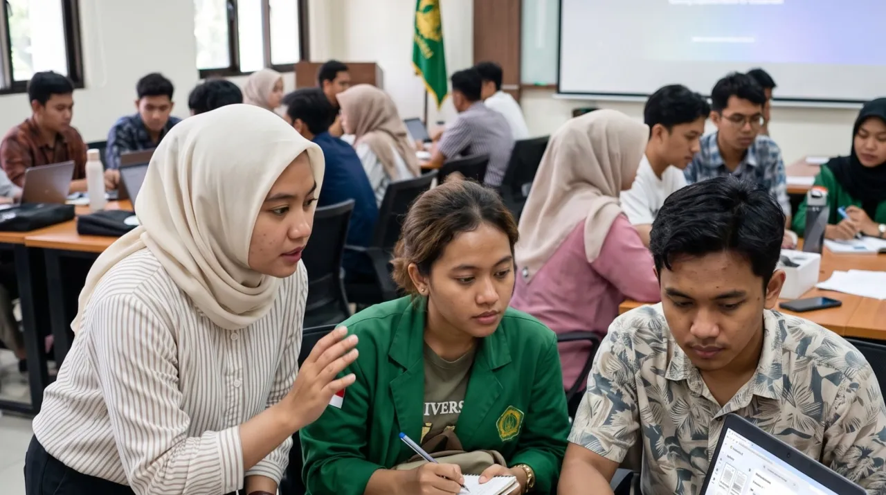 Diskusi peserta pada arsip visual Gemini Academy