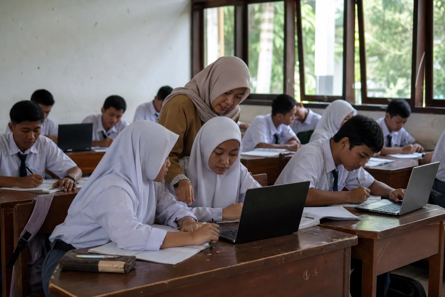 Penerapan perangkat dalam ekosistem belajar sekolah